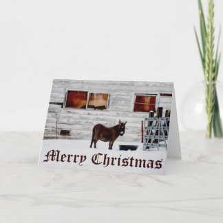 Tarjeta de Navidades de burro