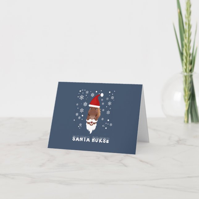 Tarjeta de Navidades de caballos de Santa Sede (Anverso)