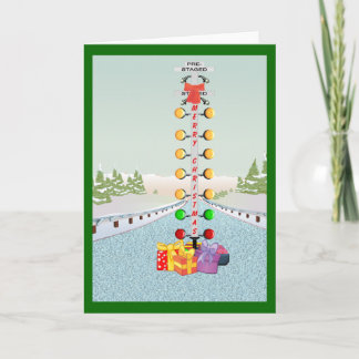 Tarjeta de Navidades de cabeza de motor