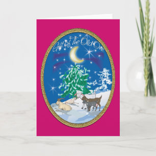 Tarjeta de Navidades de cabra