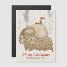 Tarjeta de Navidades de cabra de John Bauer Yule