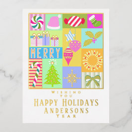 Tarjeta de Navidades de calendario anticipados par