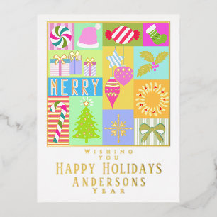 Tarjeta de Navidades de calendario anticipados par