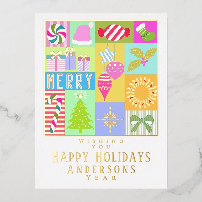 Tarjeta de Navidades de calendario anticipados par (Anverso)