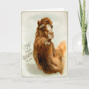 Tarjeta de Navidades de camellos de Victoria 
