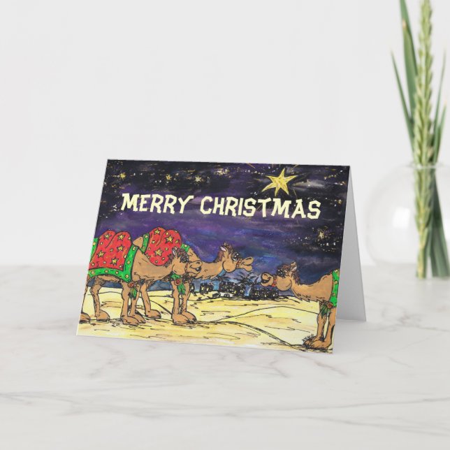Tarjeta de Navidades de Camels Camels Wise (Anverso)