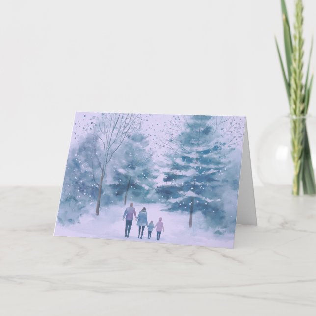 Tarjeta de navidades - De camino a casa (Anverso)