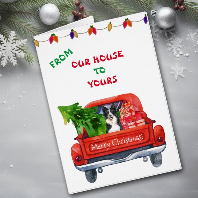 Tarjeta de Navidades de Camión de Granja Collie Fr (Subido por el creador)