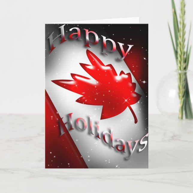 Tarjeta de Navidades de Canadá (Anverso)