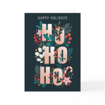 Tarjeta de Navidades de Candy Cane de HoHo Holly B