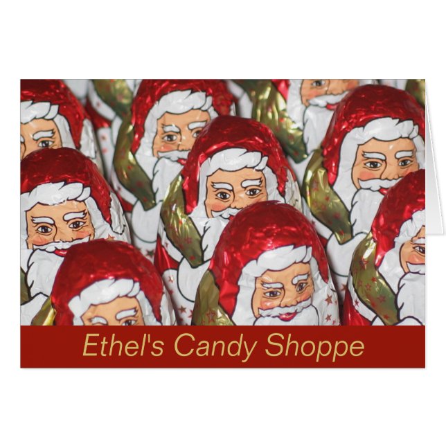 Tarjeta de Navidades de Candy Shop (Anverso (Horizontal))