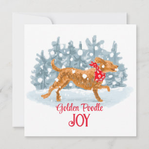 Tarjeta de Navidades de cangrejo dorado