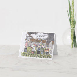 Tarjeta de Navidades de cantantes de carol
