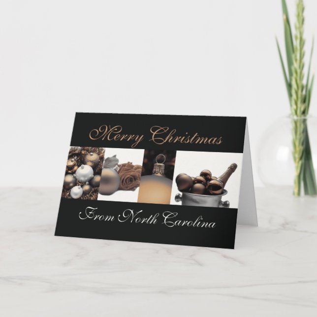 Tarjeta de Navidades de Carolina del Norte, especí (Anverso)