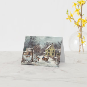 Tarjeta de Navidades de casas