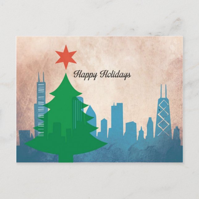 Tarjeta de Navidades de Chicago (Anverso)
