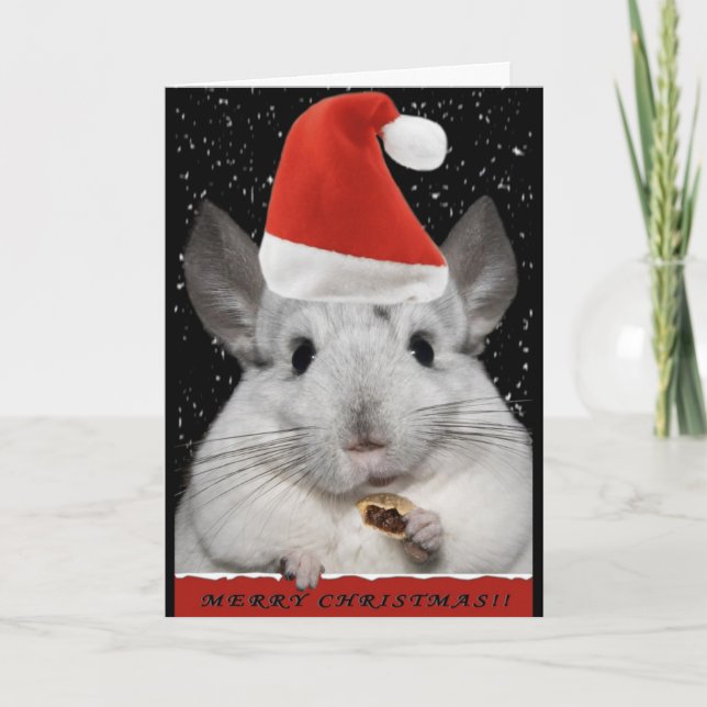Tarjeta de Navidades de Chinchilla (Anverso)