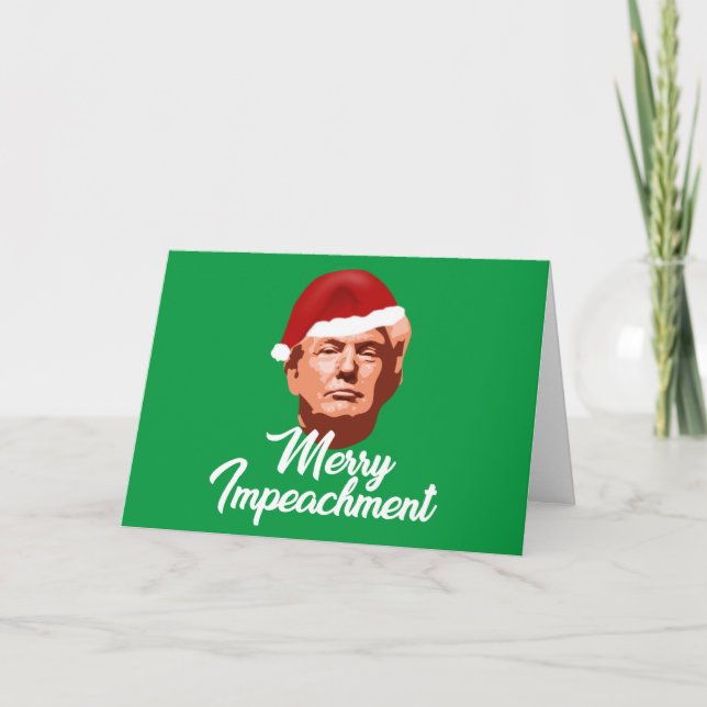TARJETA DE NAVIDADES DE CHISTE TRUMP DE FELICIDAD (Anverso)