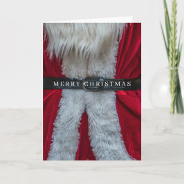 Tarjeta de Navidades de cierre de cinturón de segu