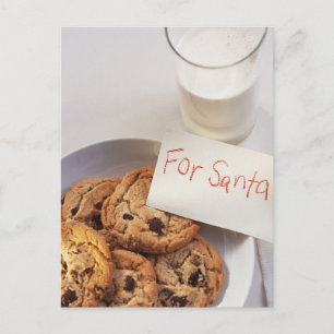 Tarjeta de Navidades de cocina de Santa Claus