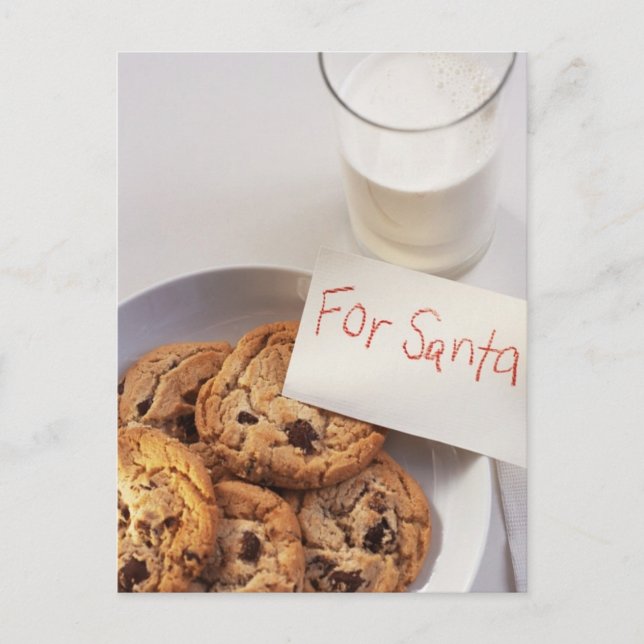 Tarjeta de Navidades de cocina de Santa Claus (Anverso)
