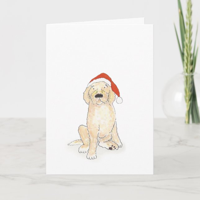 Tarjeta de Navidades de Cockerpoo (Anverso)