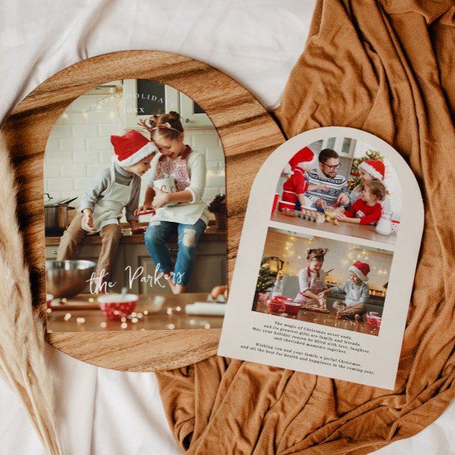 Tarjeta de Navidades de Collage de fotos arcaico (Subido por el creador)