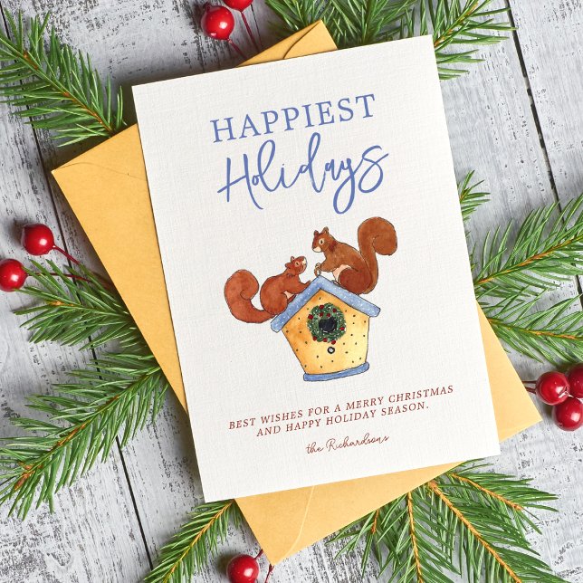 Tarjeta de Navidades de Collage de fotos de ardill (Subido por el creador)