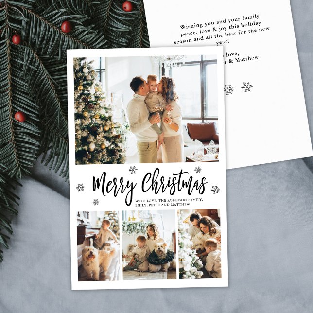 Tarjeta de Navidades de Collage de Tipografía Eleg (Subido por el creador)