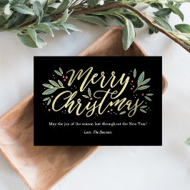 Tarjeta de Navidades de color EDITABLE Glow de tem