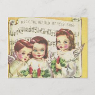 Tarjeta de Navidades de coros de época