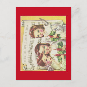 Tarjeta de Navidades de coros de época