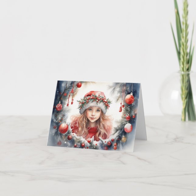 Tarjeta de Navidades de corte (Anverso)