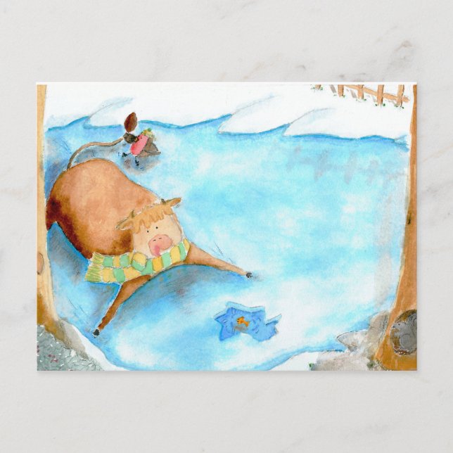 Tarjeta de Navidades de corte (Anverso)