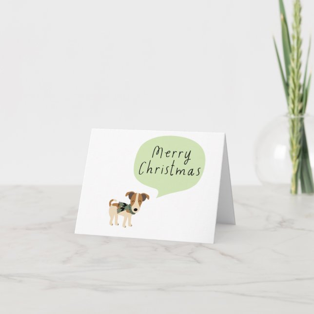 Tarjeta de Navidades de corte (Anverso)