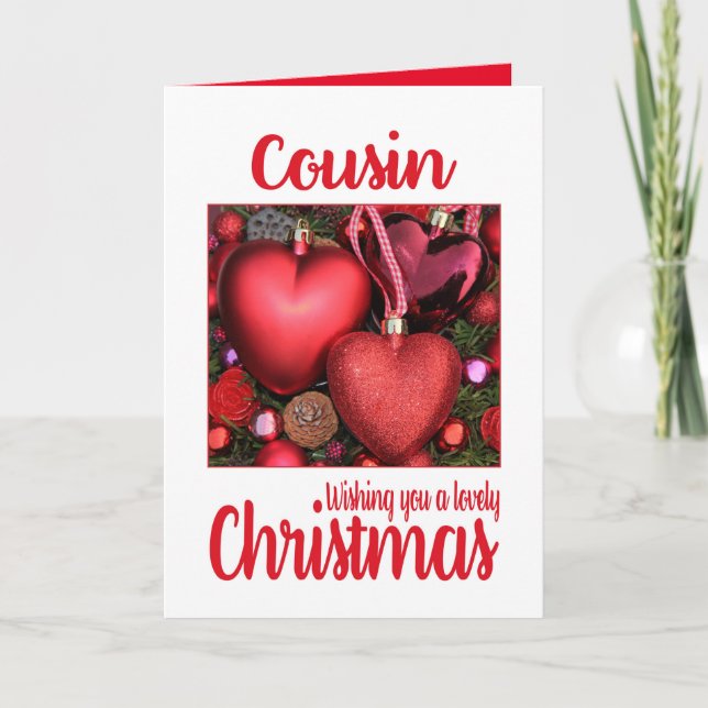 Tarjeta de Navidades de Cousin Lovely (Anverso)