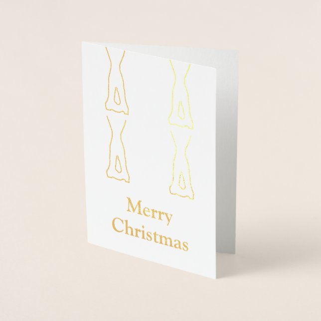 Tarjeta de Navidades de danza irlandesa (Anverso)