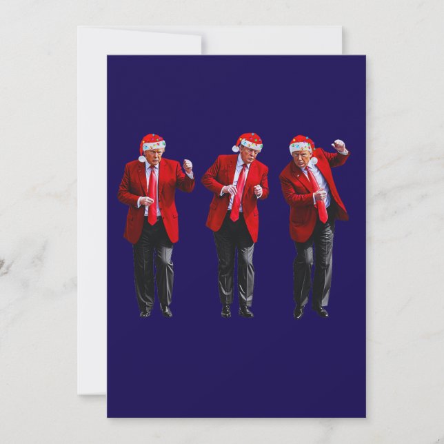 Tarjeta de Navidades de danza Trump (Anverso)
