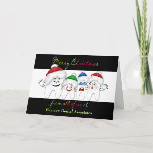 TARJETA DE NAVIDADES DE DENTISTA - PERSONAL DE DOS