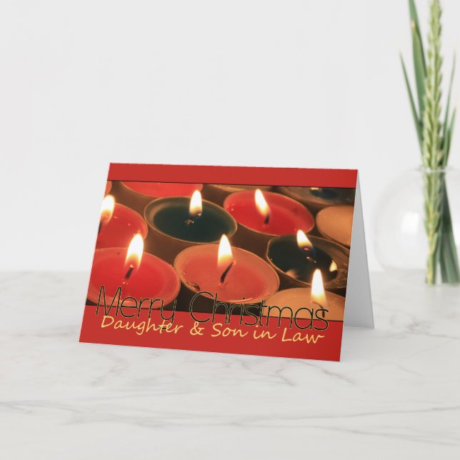 Tarjeta de Navidades de Derecho para Hija e Hijo (Anverso)