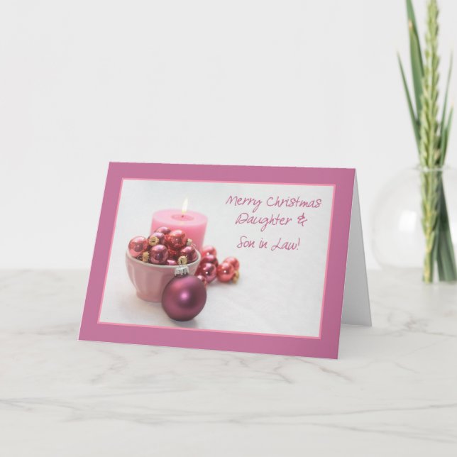 Tarjeta de Navidades de Derecho para Hija e Hijo (Anverso)