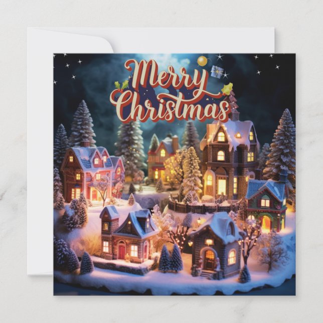 Tarjeta de Navidades de deseos caprichosos (Anverso)