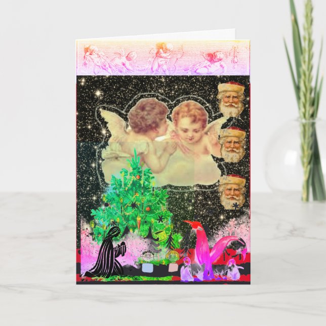 TARJETA DE NAVIDADES DE DISEÑO ORIGINAL DE persona (Anverso)
