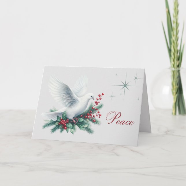 Tarjeta de Navidades de DovePeace (Anverso)