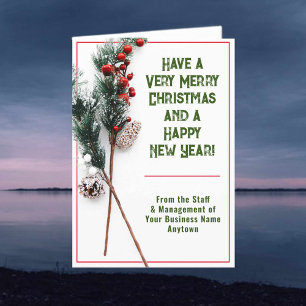 Tarjeta de Navidades de empresa con gusto y estilo