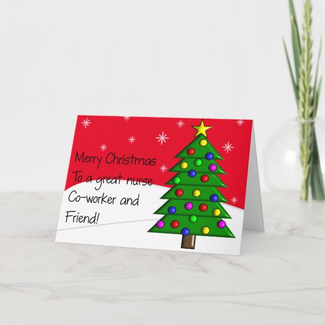 Tarjeta de Navidades de enfermería (Anverso)