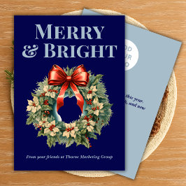 Tarjeta de Navidades de equipo en la marina