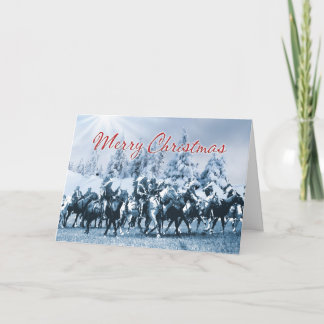 Tarjeta de Navidades de escenas de invierno