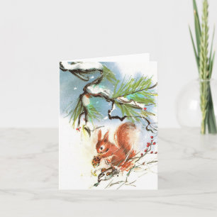 Tarjeta de Navidades de escenas de invierno de ard