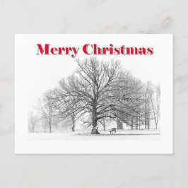 Tarjeta de Navidades de escenas de invierno (posta